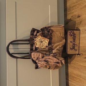 Juicy couture purse and wallet combo